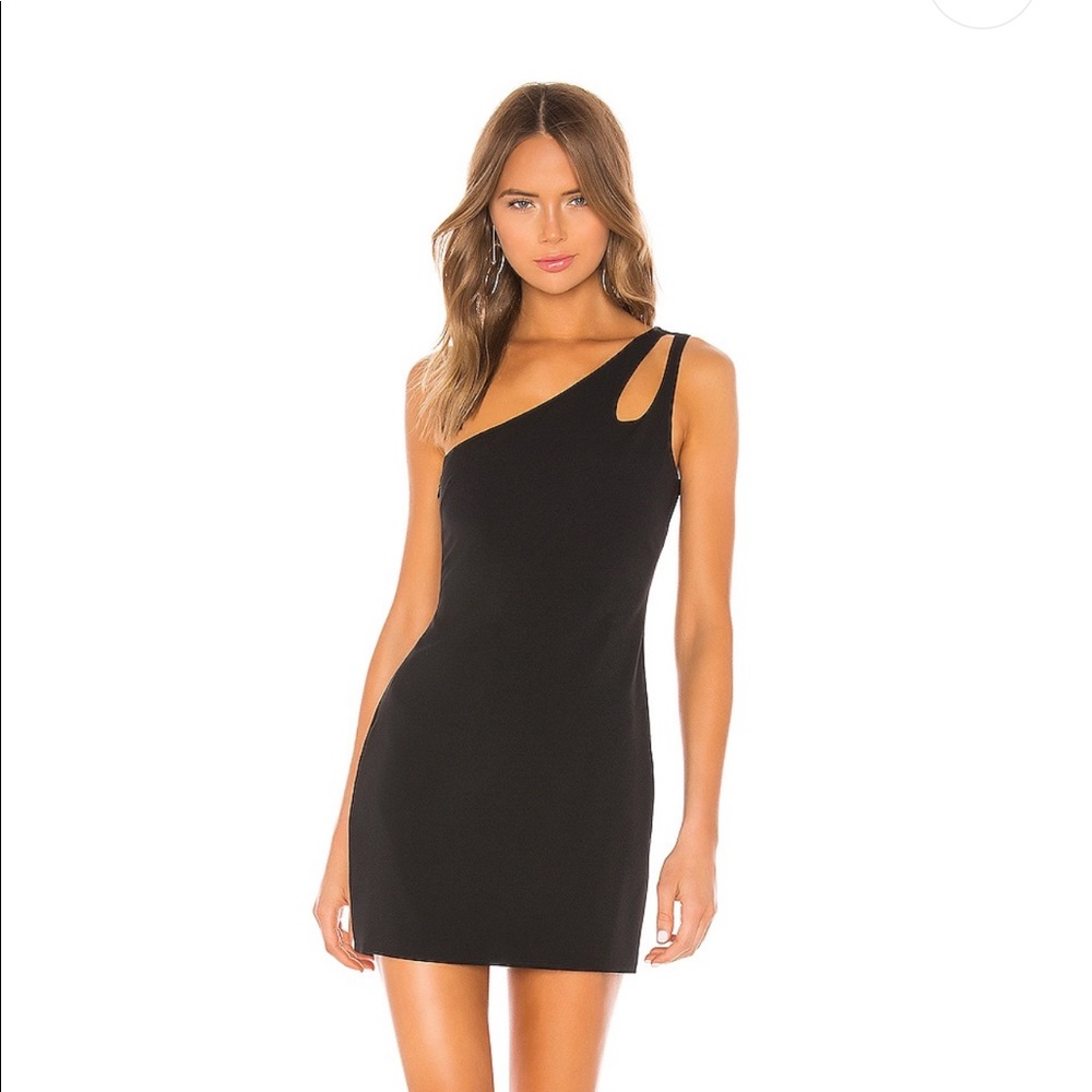 NWT Lovers + Friends Black Mini Dress. Size L.
